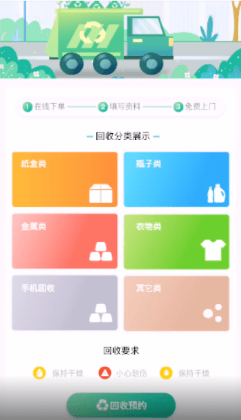 廢品回收小程序