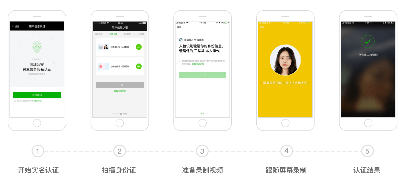 人臉識別小程序開發界面