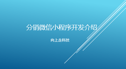 分銷微信小程序開發(fā)介紹 分銷微信小程序開發(fā)介紹