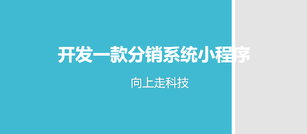 開發一款分銷系統小程序 開發一款分銷系統小程序